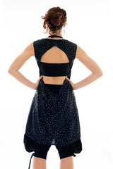 Starry Night Open Back Layering Top