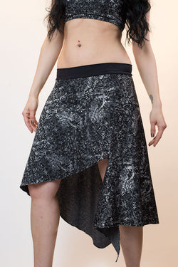 Silver Jacquard Origami Skirt - Skirt - DWebb Test