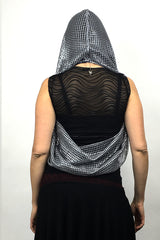 Light Gray Desert Glam Empire (infinity hood scarf)