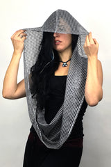 Light Gray Desert Glam Empire (infinity hood scarf)