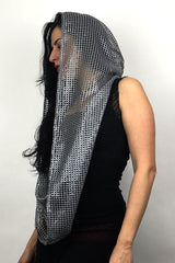 Light Gray Desert Glam Empire (infinity hood scarf)