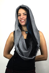 Light Gray Desert Glam Empire (infinity hood scarf)