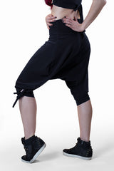 Black Cotton Capri