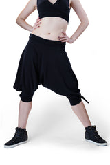 Black Cotton Capri
