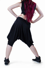 Black Cotton Capri
