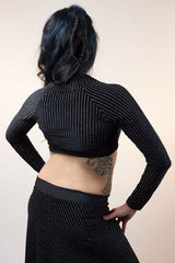 Velvet Stripe Shrug