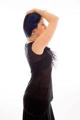 Black Sheer Cotton Tank - Top - DWebb Test