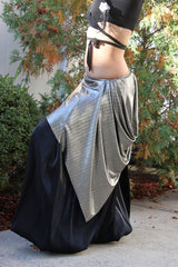 Liquid Metal Bustle Skirt