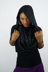 Starry Night Petite Empire (infinity hood scarf) - Empire - DWebb Test